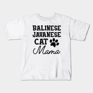 Balinese Javanese Cat Mama Kids T-Shirt